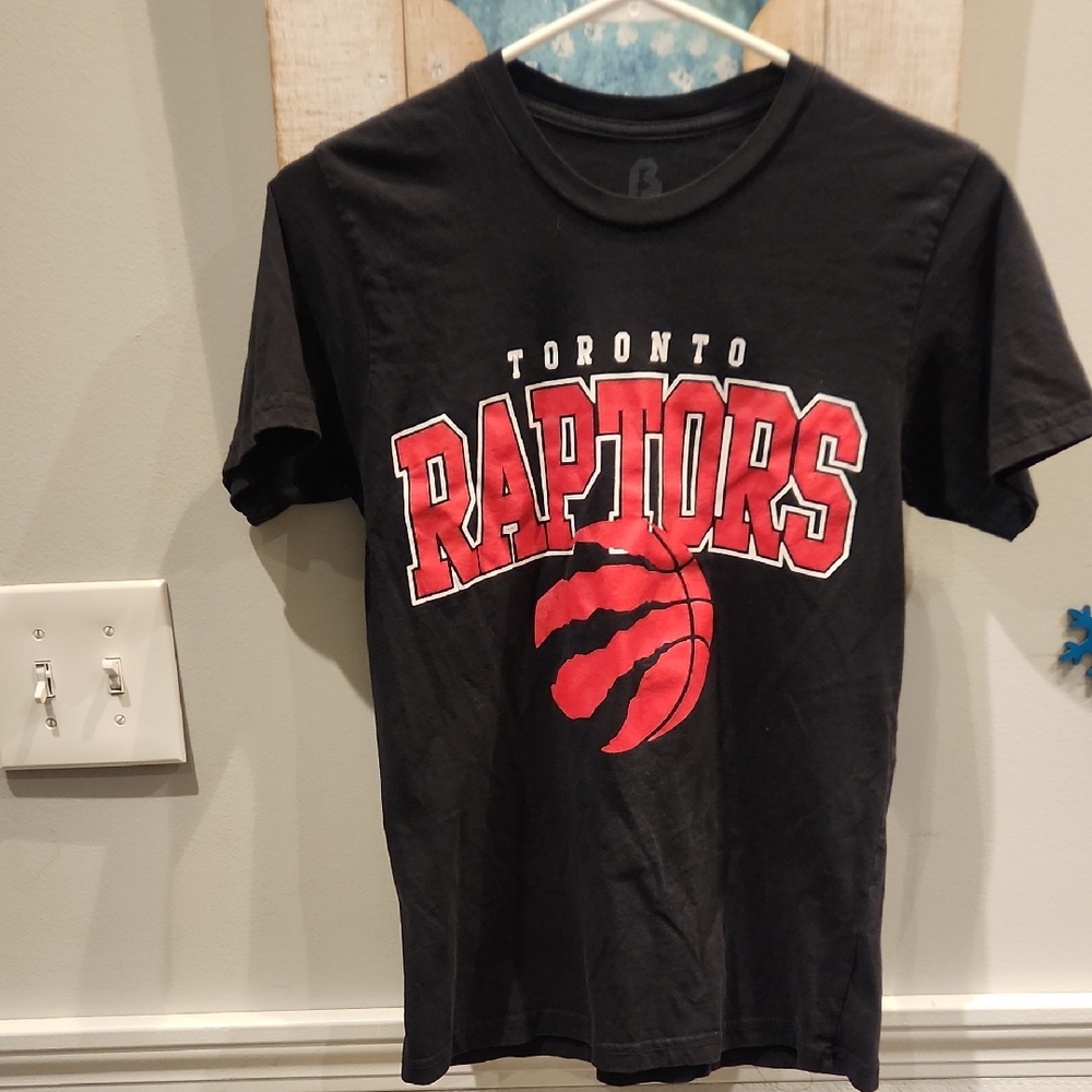 Toronto Raptors Kids Sz S Black T-Shirt 100% Cotton
